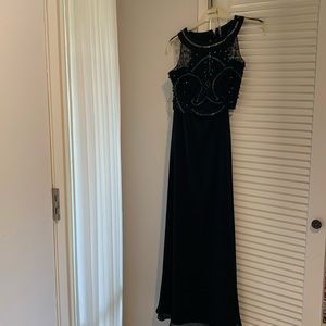 Two piece evening gown